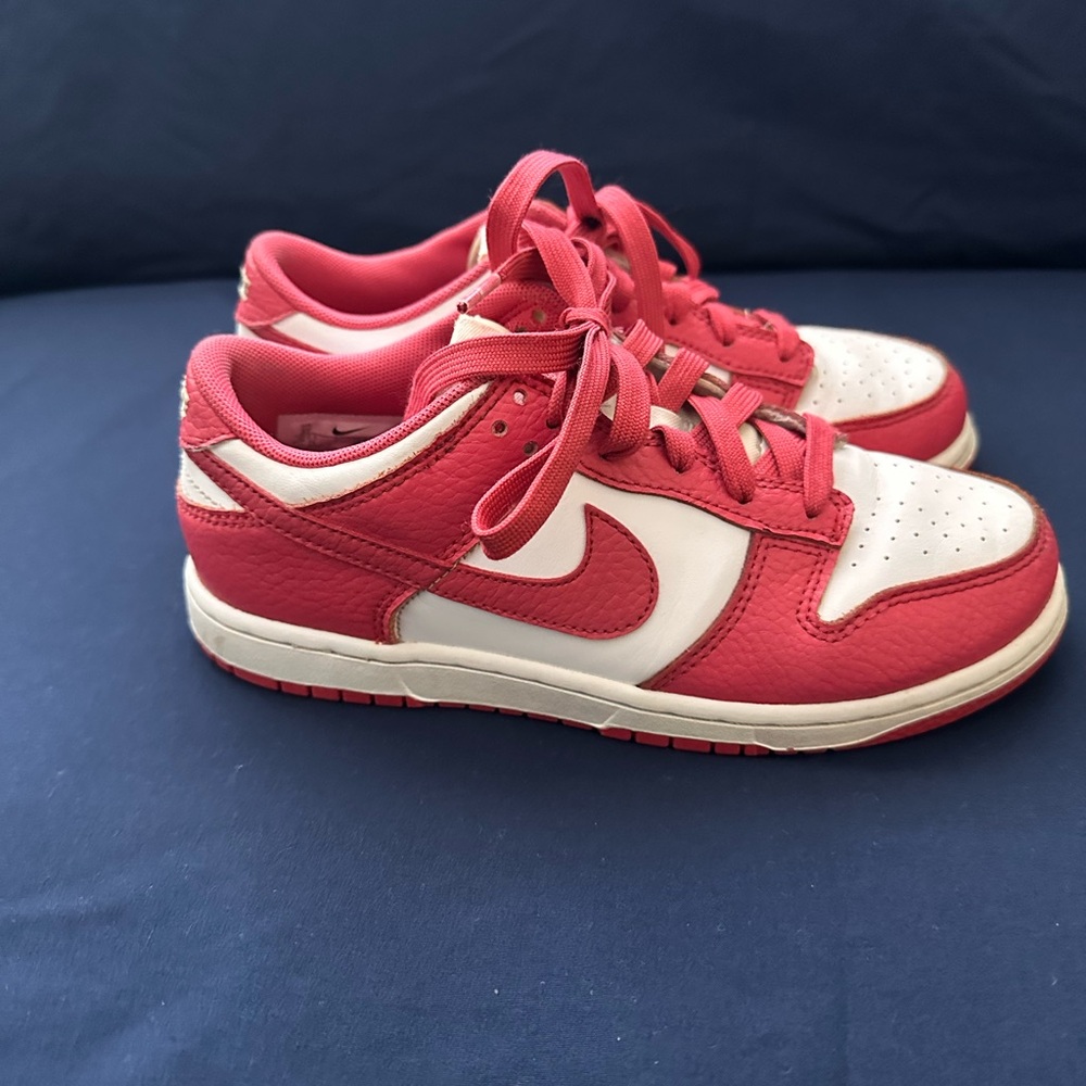 Nike Kids Red and White Sneakers